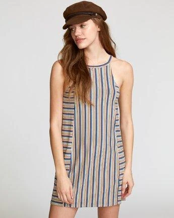 RVCA Bailey Striped Knit In Oatmeal Dress 3 RVCA Bailey Striped Knit In Oatmeal Dress