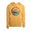 Wave Badge Hoodie In Gold Sweatshirt -Surf Wear Women Store HS1578697625