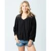 Rip Curl Hidden Shores Top In Black Shirt 2 Rip Curl Hidden Shores Top In Black Shirt -Surf Wear Women Store HS1579137436