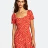 RVCA Fenced In Paprika Dress 1 RVCA Fenced In Paprika Dress -Surf Wear Women Store HS1599173129