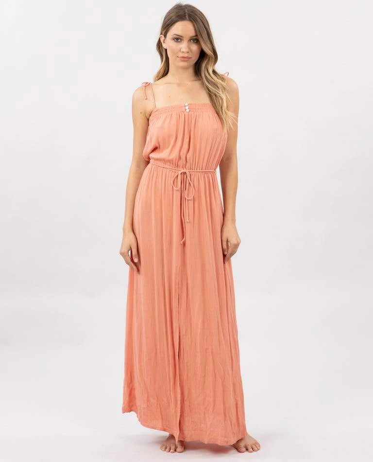 Rip Curl Sunset Glow Maxi In Peach Dress 3 Rip Curl Sunset Glow Maxi In Peach Dress