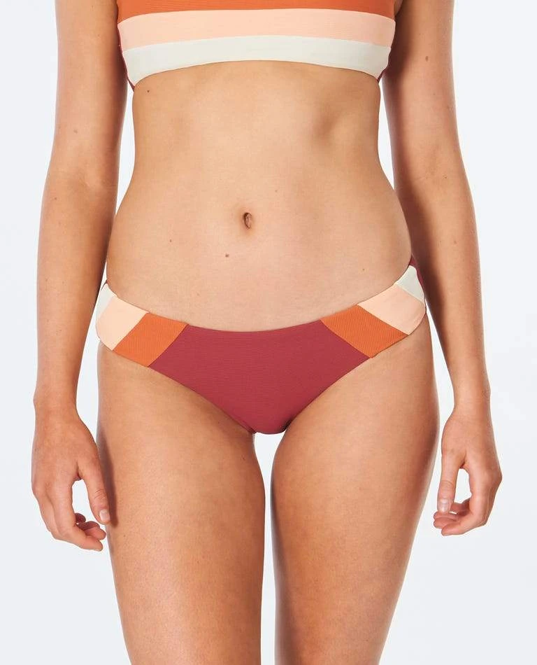 Rip Curl Golden Days Block Good Pant In Maroon 3 Rip Curl Golden Days Block Good Pant In Maroon