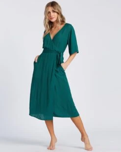 Billabong Shorebreak In Evergreen (Egr) Dress
