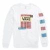 Vans Layers Of Loud Long Sleeve Boyfriend Tee Shirt In White -Surf Wear Women Store HS1606940573