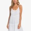 Roxy Sand Dune Beach In White Dress -Surf Wear Women Store HS1611608437