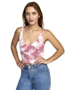 RVCA Captured Tie Dye In Multi Tank Top