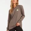 Billabong WoADIV Long Sleeve Tee Shirt In Storm (Stm) -Surf Wear Women Store HS1612203898