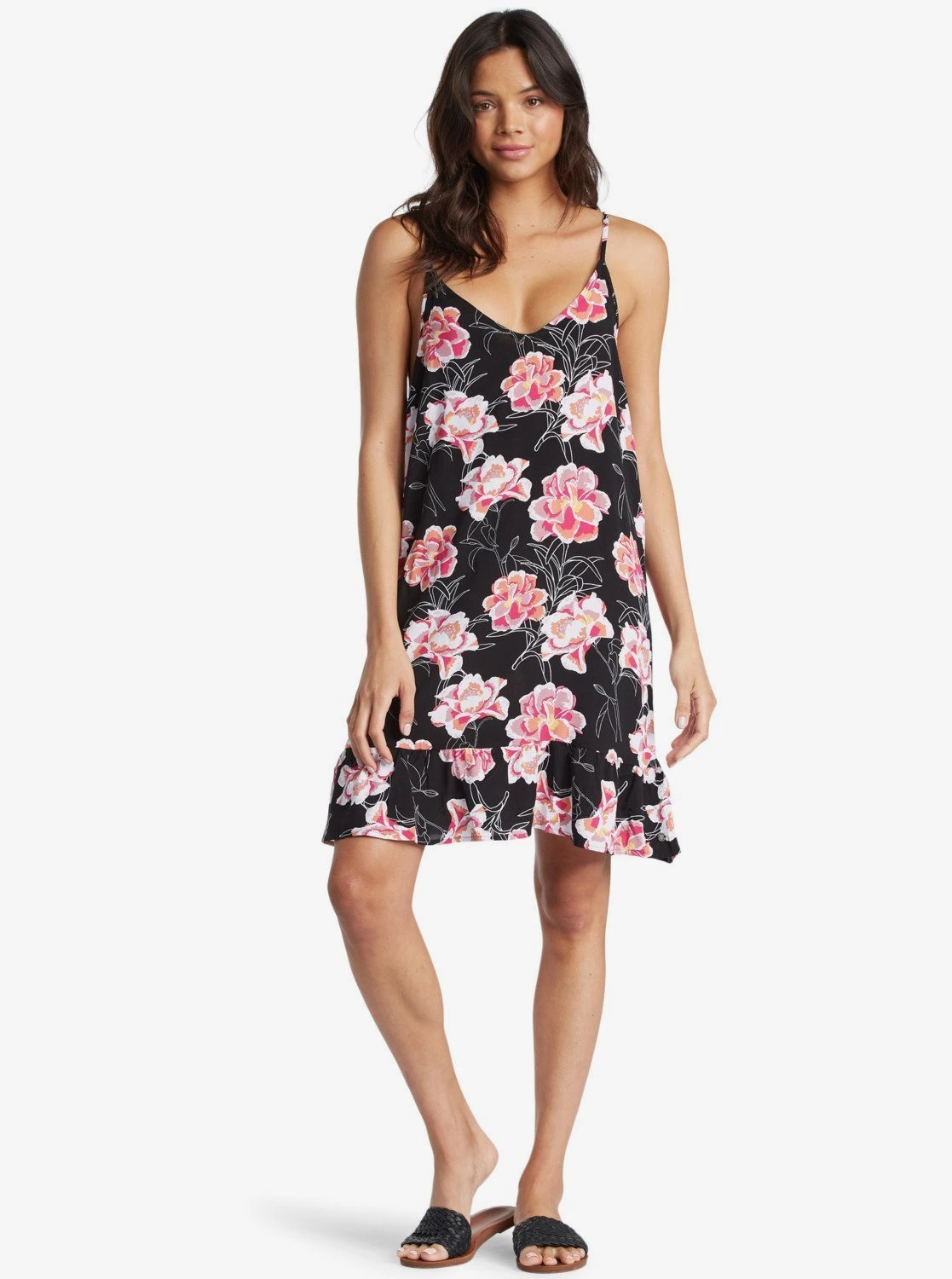 Roxy Tales Of Us Strappy In Anthracite Zilla (Kvj8) Dress 3 Roxy Tales Of Us Strappy In Anthracite Zilla (Kvj8) Dress