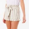 Rip Curl Ashore Stripe In Taupe (Ta Shorts -Surf Wear Women Store HS1612823312