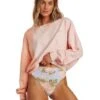 Billabong Lazy Way In Peach Sweatshirt -Surf Wear Women Store HS1613682222