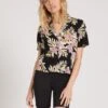 Volcom Gen Wow Short Sleeve In Black Shirt -Surf Wear Women Store HS1614818013