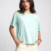 RVCA Petite Rose In Mint Shirt 2 RVCA Petite Rose In Mint Shirt -Surf Wear Women Store HS1615600343