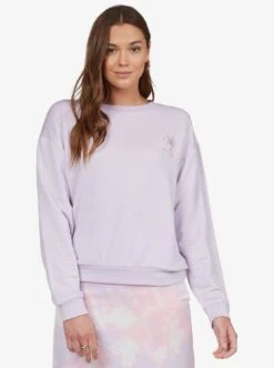 Roxy Surfing By Moonlight In Orchid Petal (Pfj0) Sweatshirt