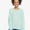 Roxy Surfing By Moonlight C In Green Sweatshirt 2 Roxy Surfing By Moonlight C In Green Sweatshirt -Surf Wear Women Store HS1615838761