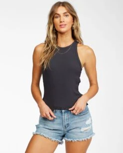 Billabong Tomboy In Black Tank Top