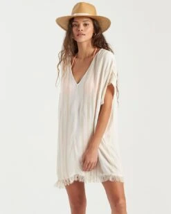 Billabong Walk Away Tunic Top In Salt Crystal (Scs) Dress