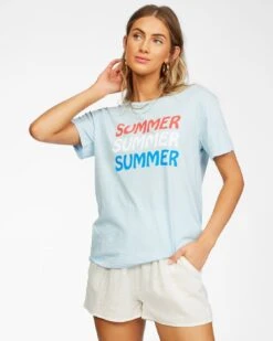 Billabong Summer Forever In Blue Shirt