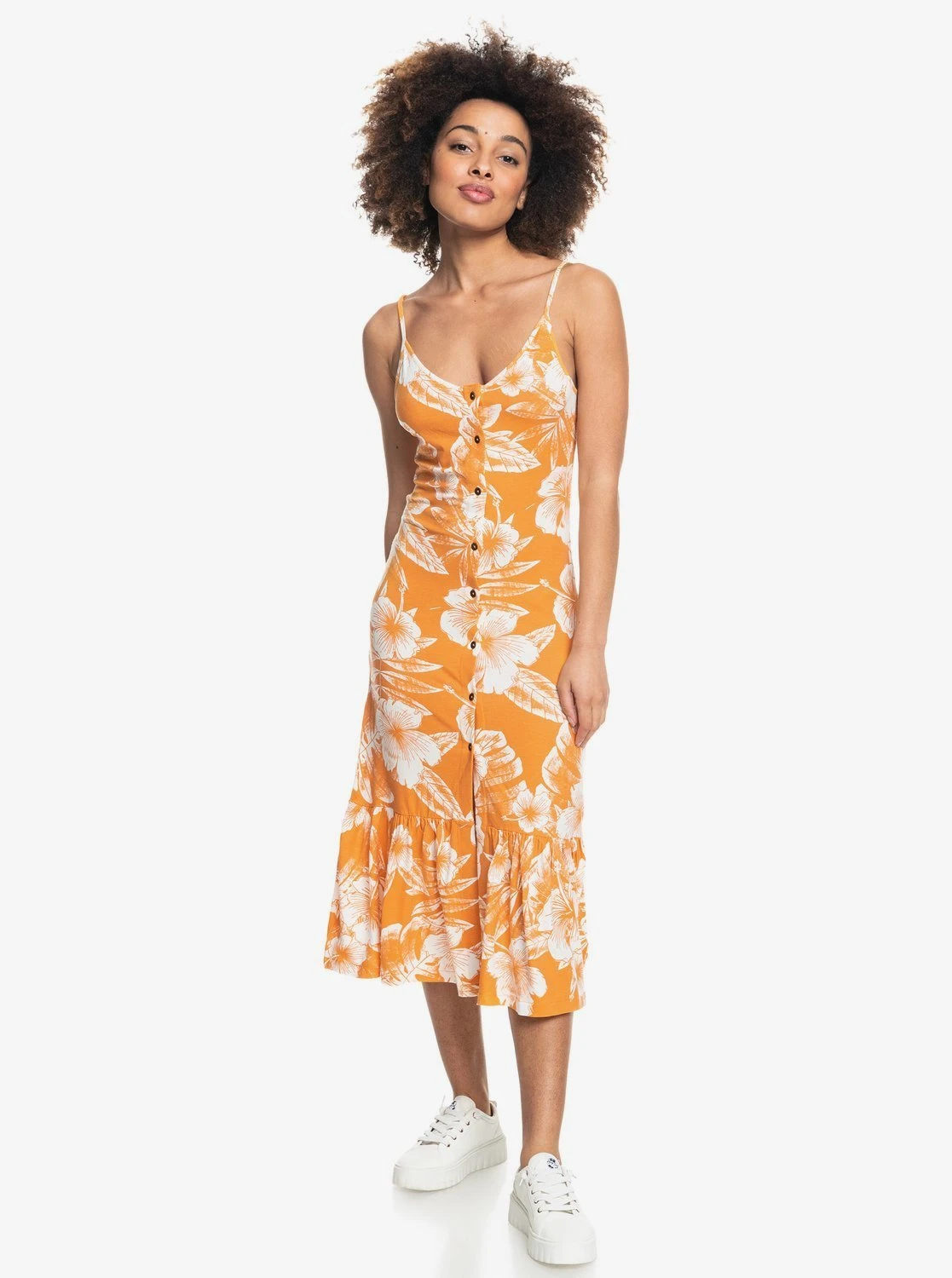 Roxy Seaside State Strappy In Tan Dress 3 Roxy Seaside State Strappy In Tan Dress