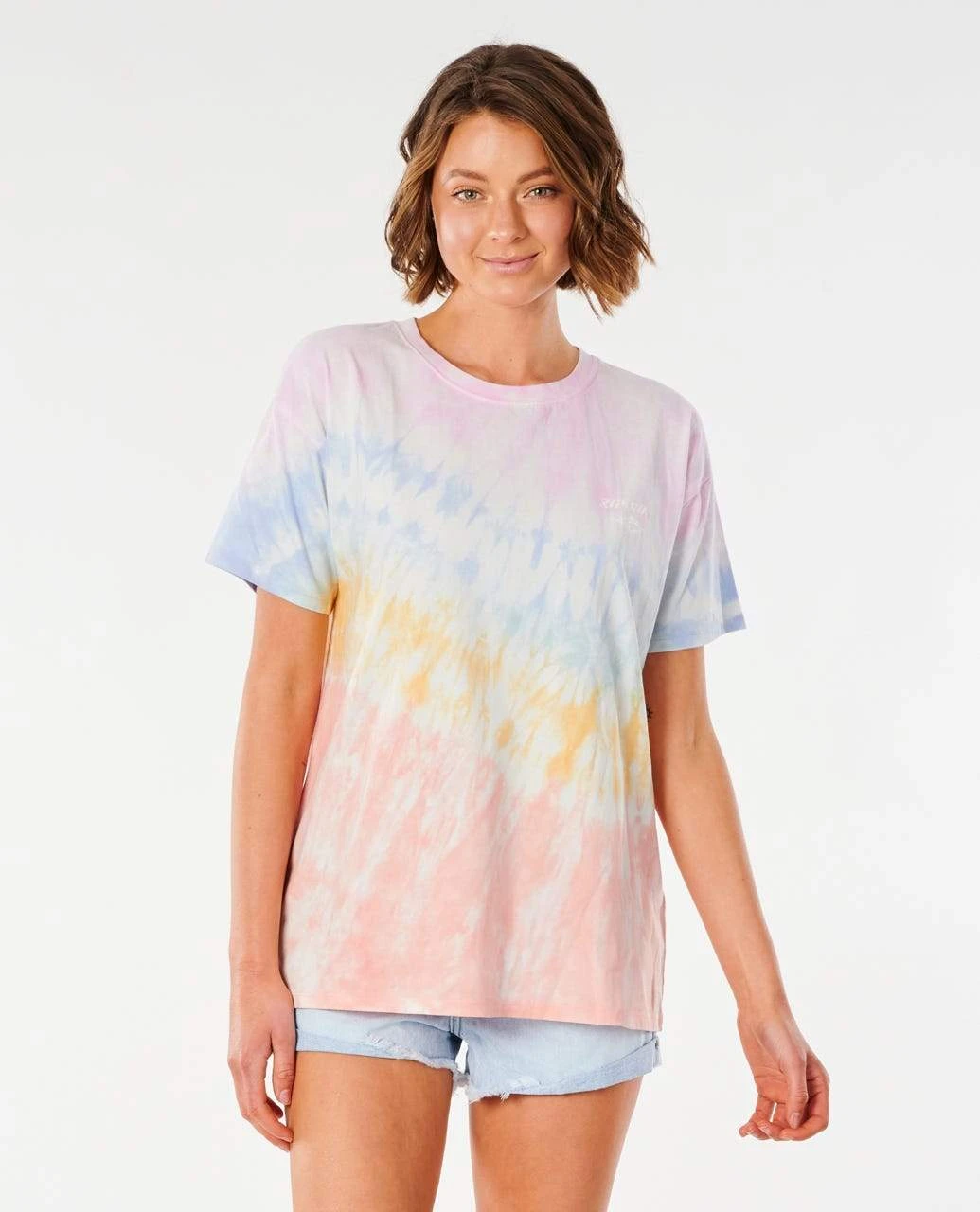 Rip Curl Wipeout Oversize Tee Shirt In Multico 3 Rip Curl Wipeout Oversize Tee Shirt In Multico