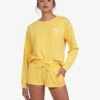 Roxy Check Out Sweat Shorts In Banana Cream Shorts 1 Roxy Check Out Sweat Shorts In Banana Cream Shorts -Surf Wear Women Store HS1618863588