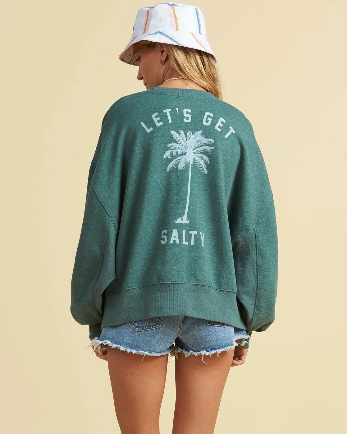 Billabong Salty Blonde Vacation Mode In Jungle Sweatshirt 3 Billabong Salty Blonde Vacation Mode In Jungle Sweatshirt