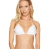 Cosita Buena Wavey Triangle Bikini Top (white) -Surf Wear Women Store Z2650272