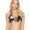Billabong Floral Dawn V Cami Top (black Pebble) 1 Billabong Floral Dawn V Cami Top (black Pebble) -Surf Wear Women Store Z4450154