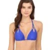 Cosita Buena Reversible Zigzag Knotted Cut Triangle Top (electric Blue) 2 Cosita Buena Reversible Zigzag Knotted Cut Triangle Top (electric Blue) -Surf Wear Women Store Z688202551270